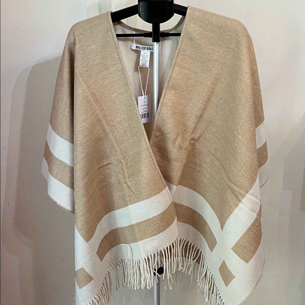 NWT Walter Baker Verushka Reversible Poncho